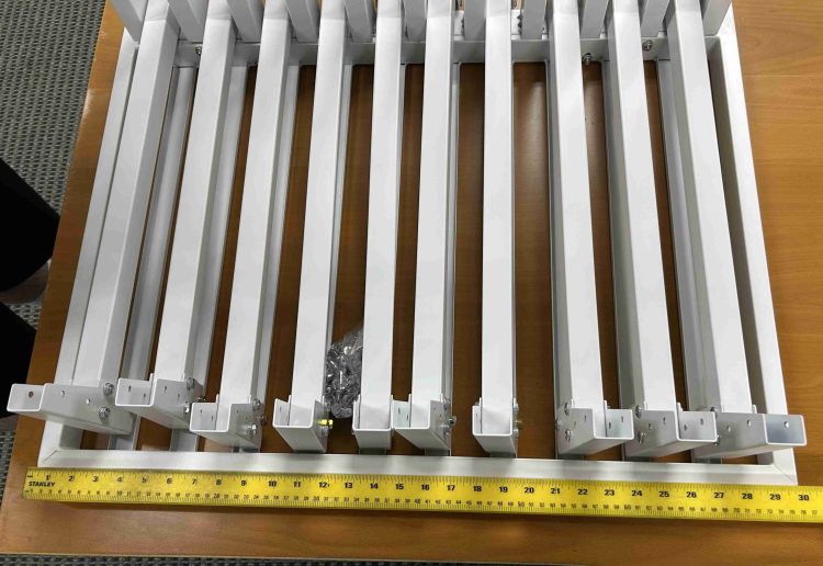 Metal Rolling Display 24 x 48 (2026) - 10-Slot White (hold 20 tile Samples)